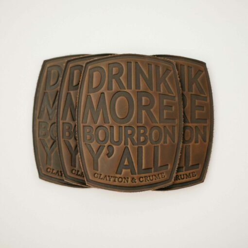 Drink More Bourbon Ya'll Clayton & Crume Barrel Coasters