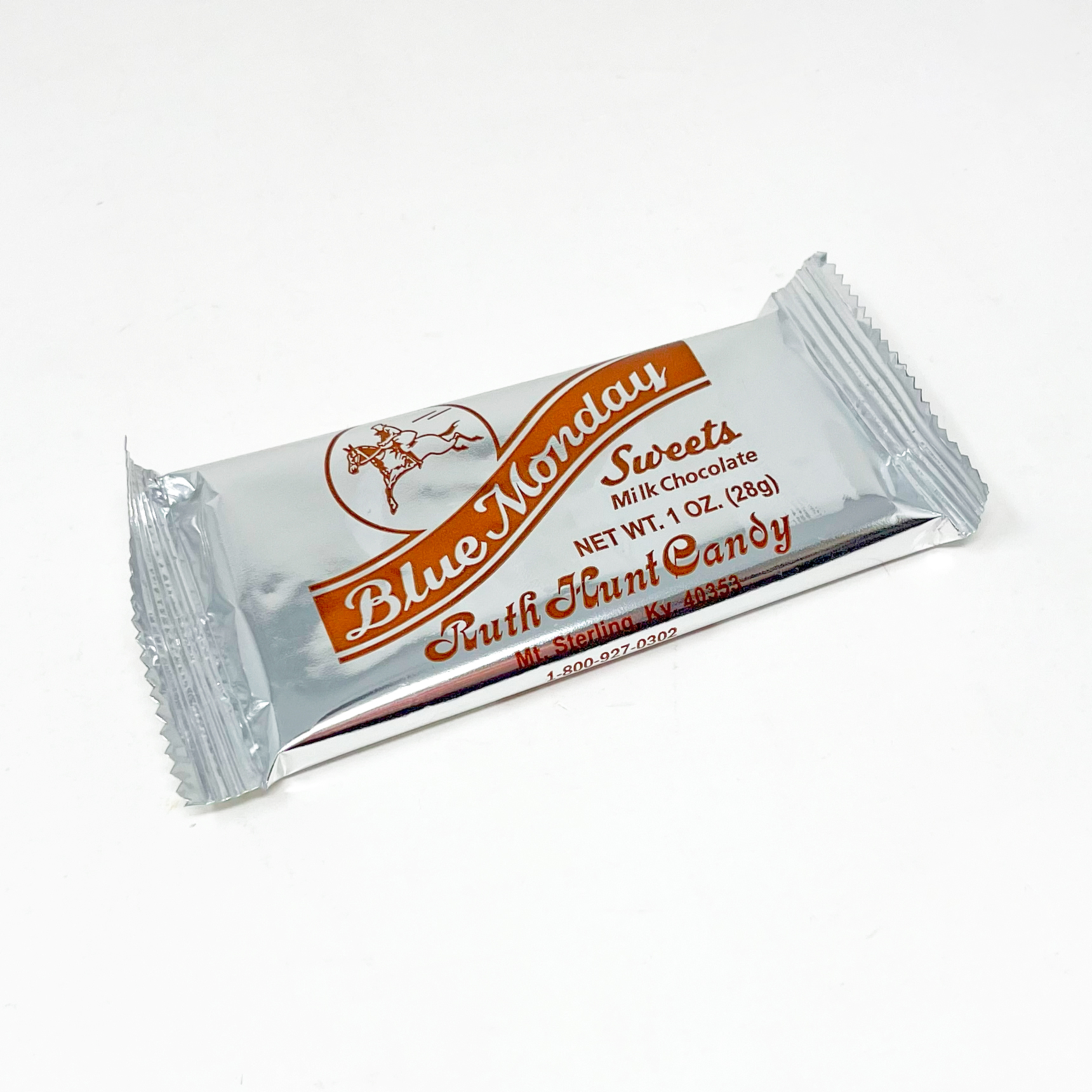 Blue Monday Sweets Milk Chocolate Pulled Crème Candy Individual Bar