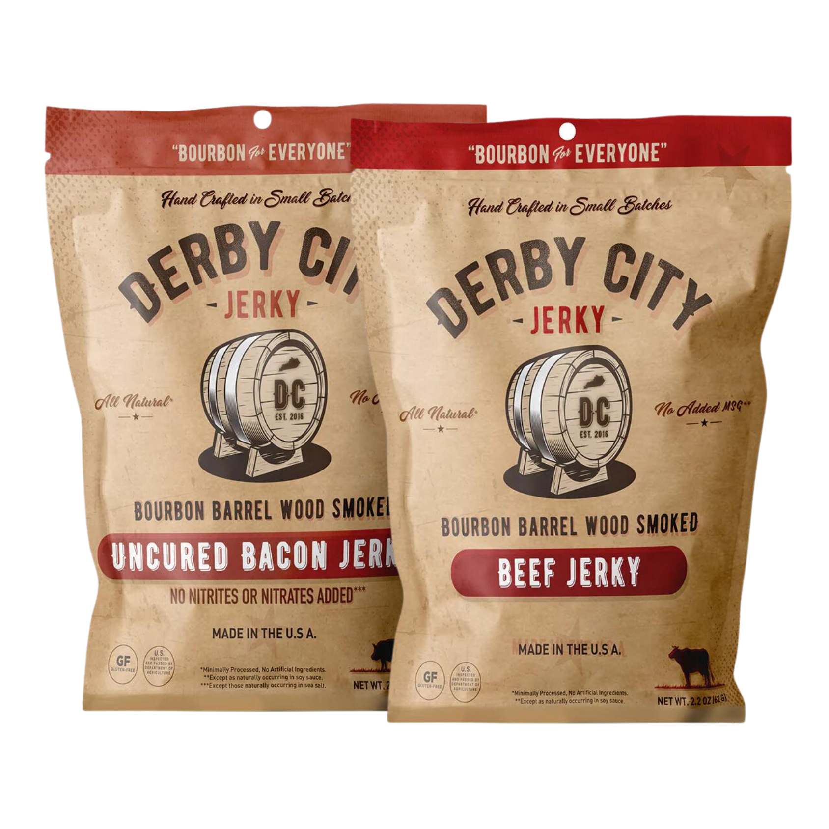 Derby City Jerky Uncured Bacon and Beef Jerky
