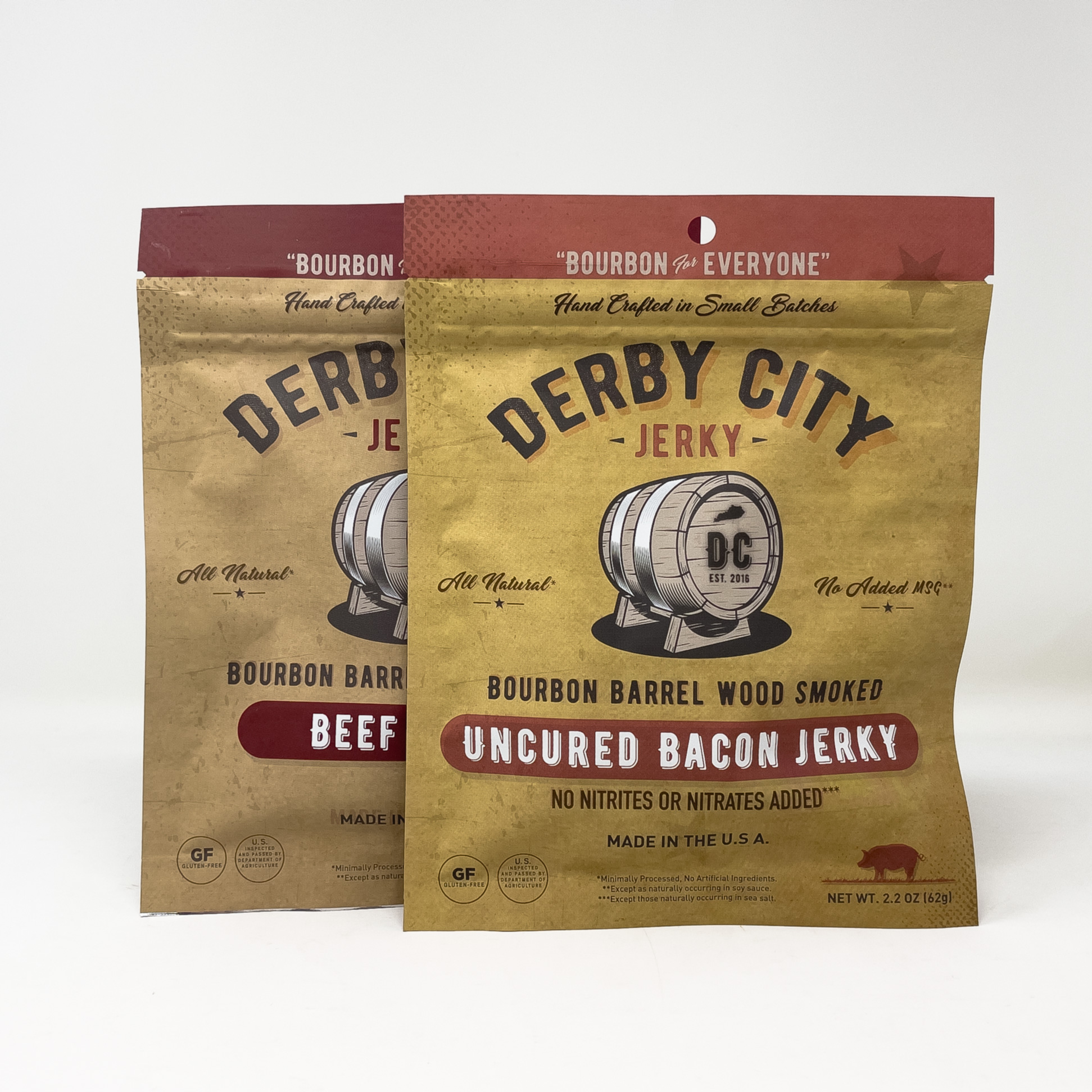 Derby City Jerky Uncured Bacon and Beef Jerky