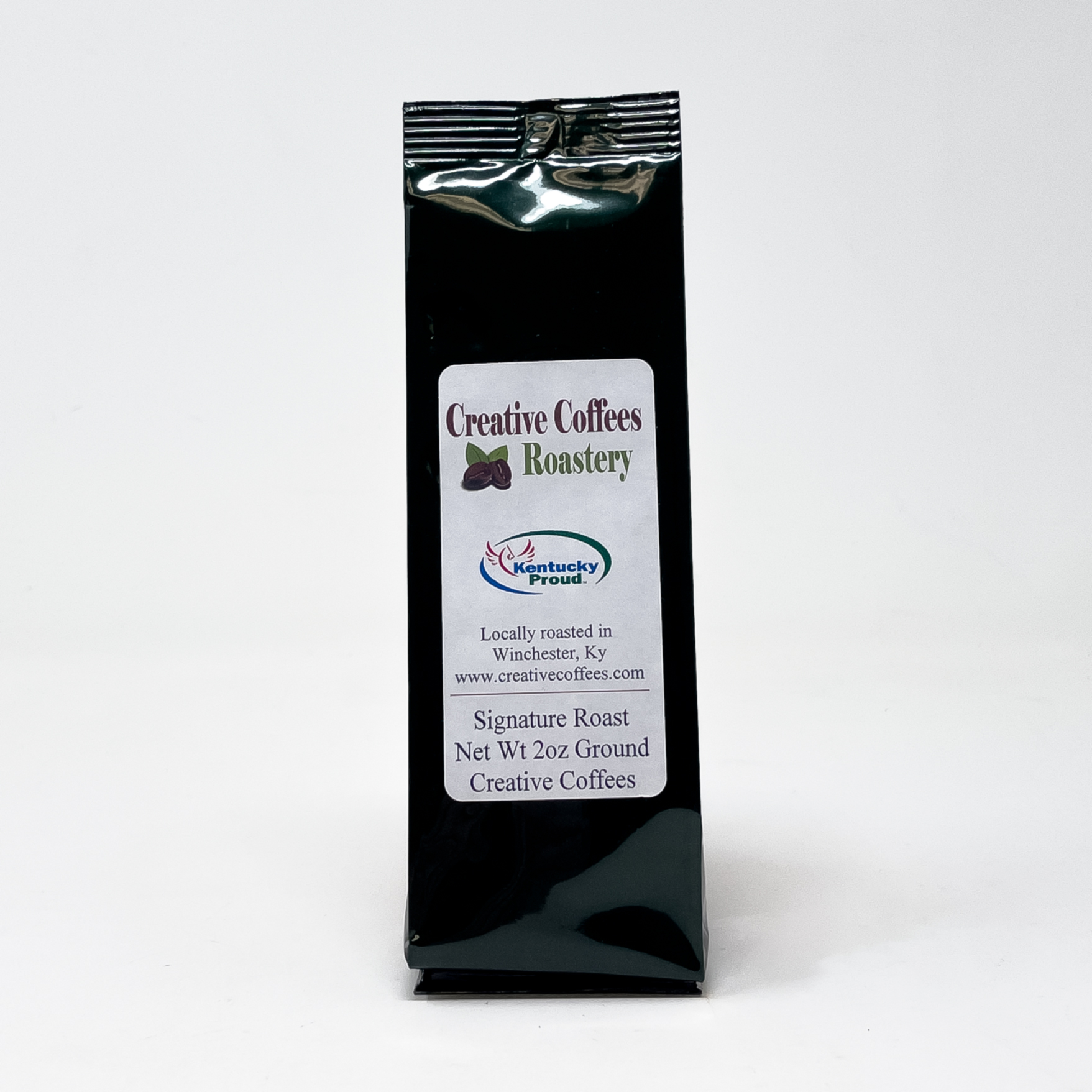 Creative Coffees Roastery 2oz Bag Ground Coffee Signature Roast