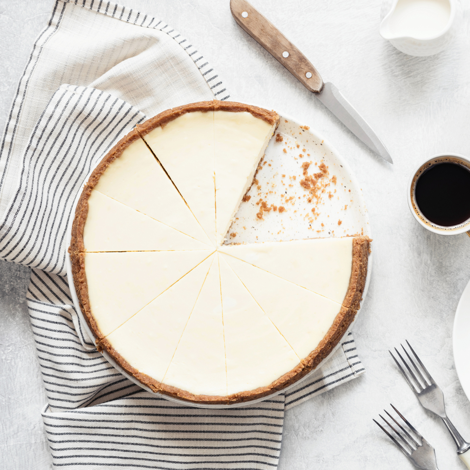 Adam Matthews Bourbon Caramel Cheesecake