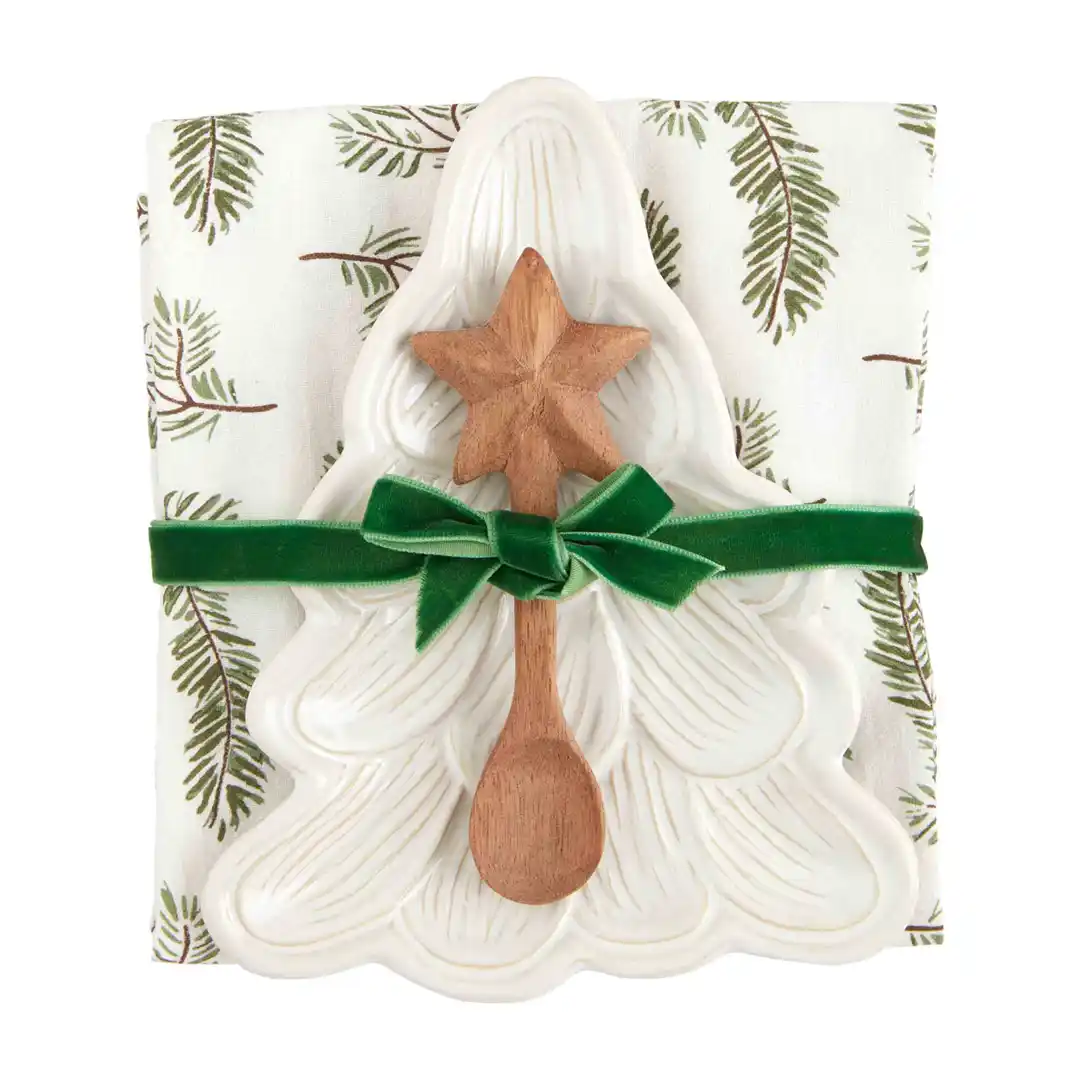 Christmas Tree Appetizer Set Mud Pie