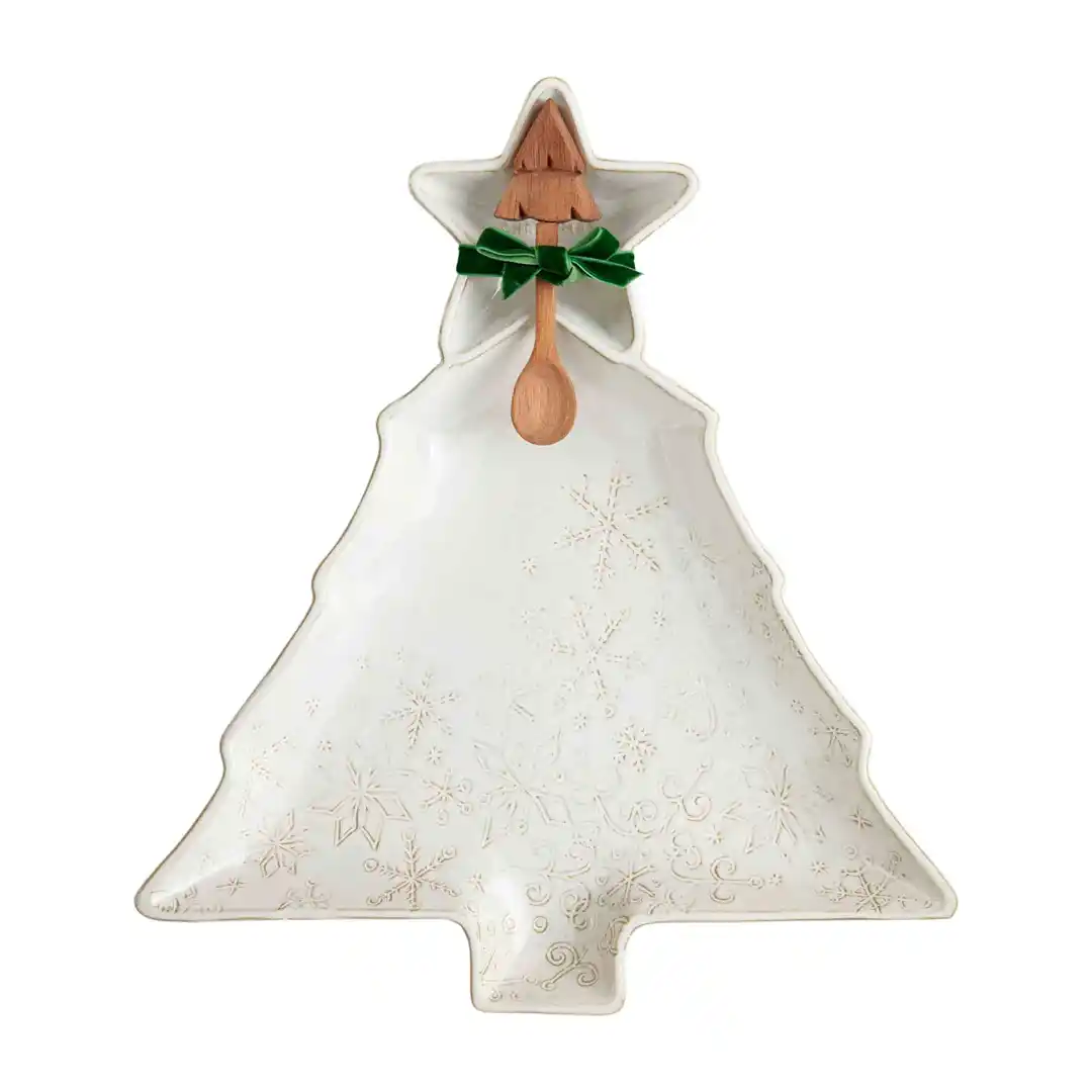 Christmas Tree Chip and Dip Set Mud Pie