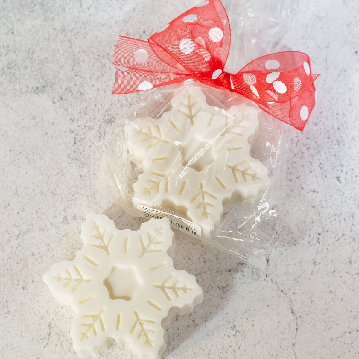 Moss Hills Christmas Carved Bar Soap, Snowflake