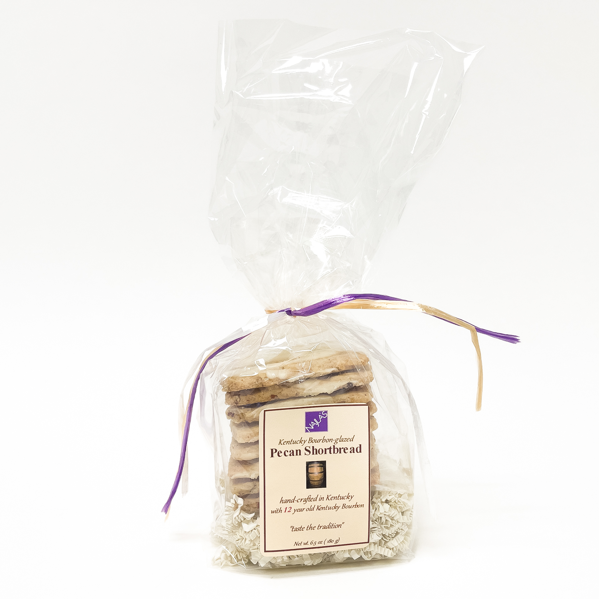 Najlas Shortbread, Bourbon Pecan 6.5oz Large
