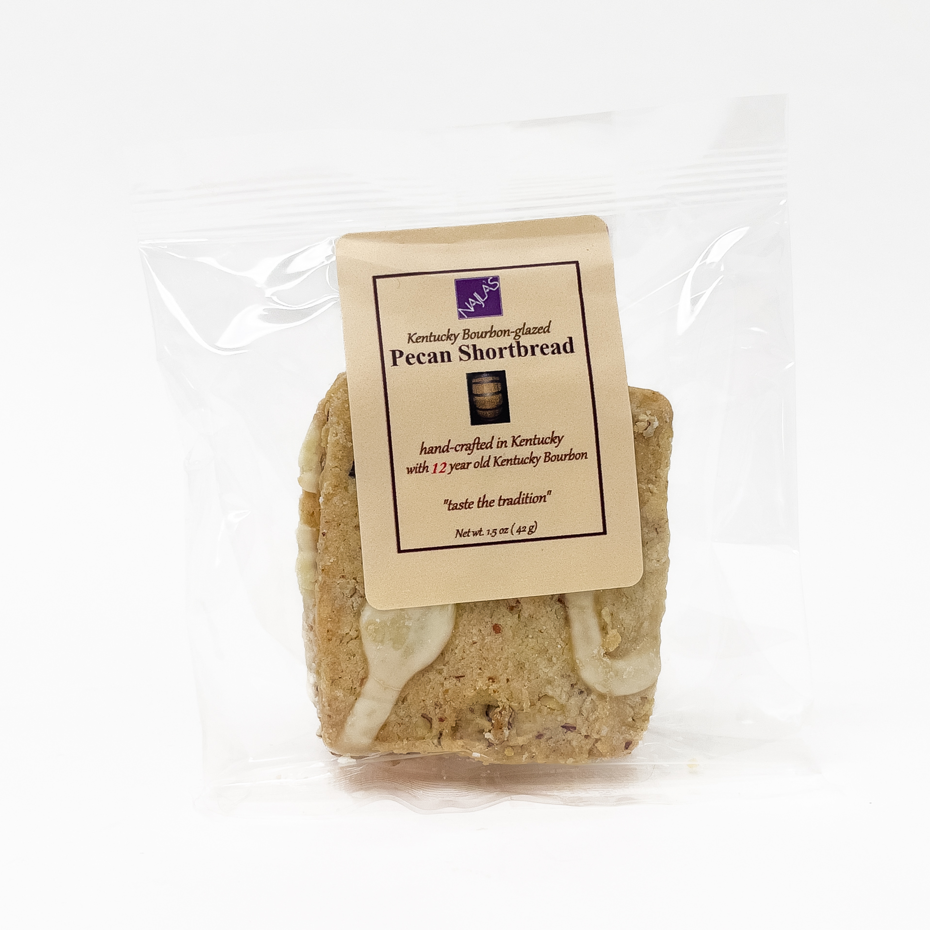 Najlas Shortbread, Bourbon Pecan 1.5oz Small