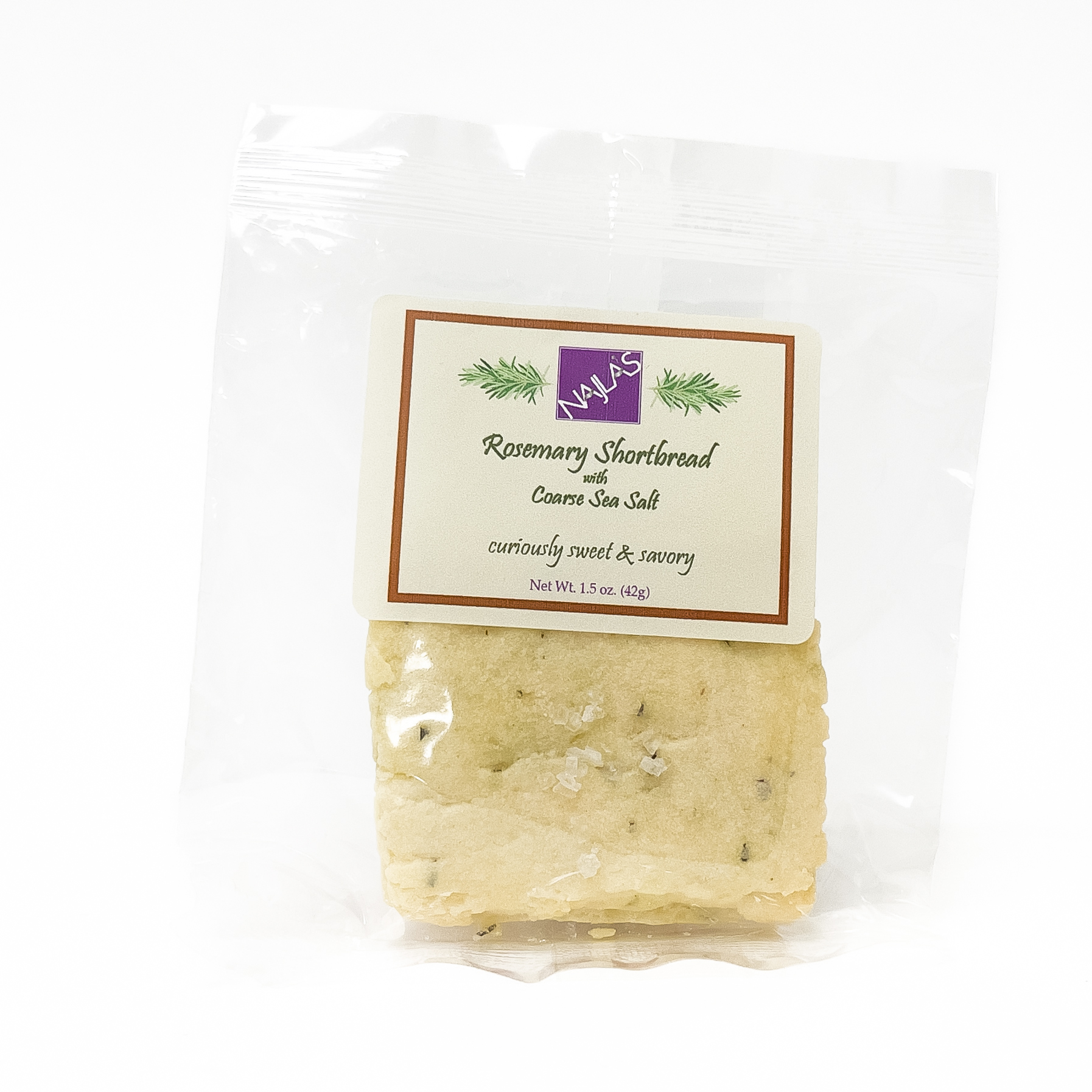 Rosemary Shortbread with Coarse Sea salt