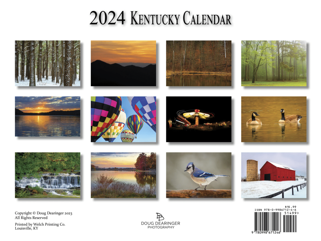 2024 Kentucky Calendar by Doug Dearinger
