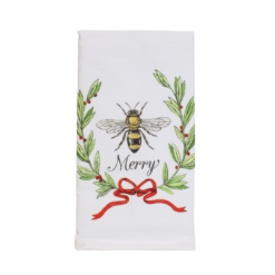 Christmas Bee Merry Flour Sack Towel