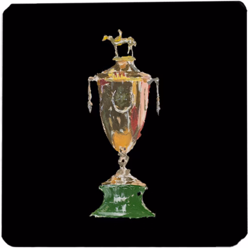 Kentucky Derby 151 Art of the Derby Ceramic Coffee Mug & Coaster Set - Image 3