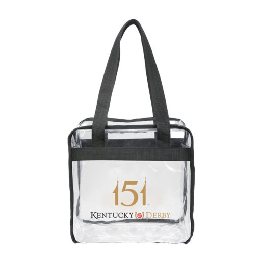 Kentucky Derby 151 Clear Zippered Clear PVC Tote Bag